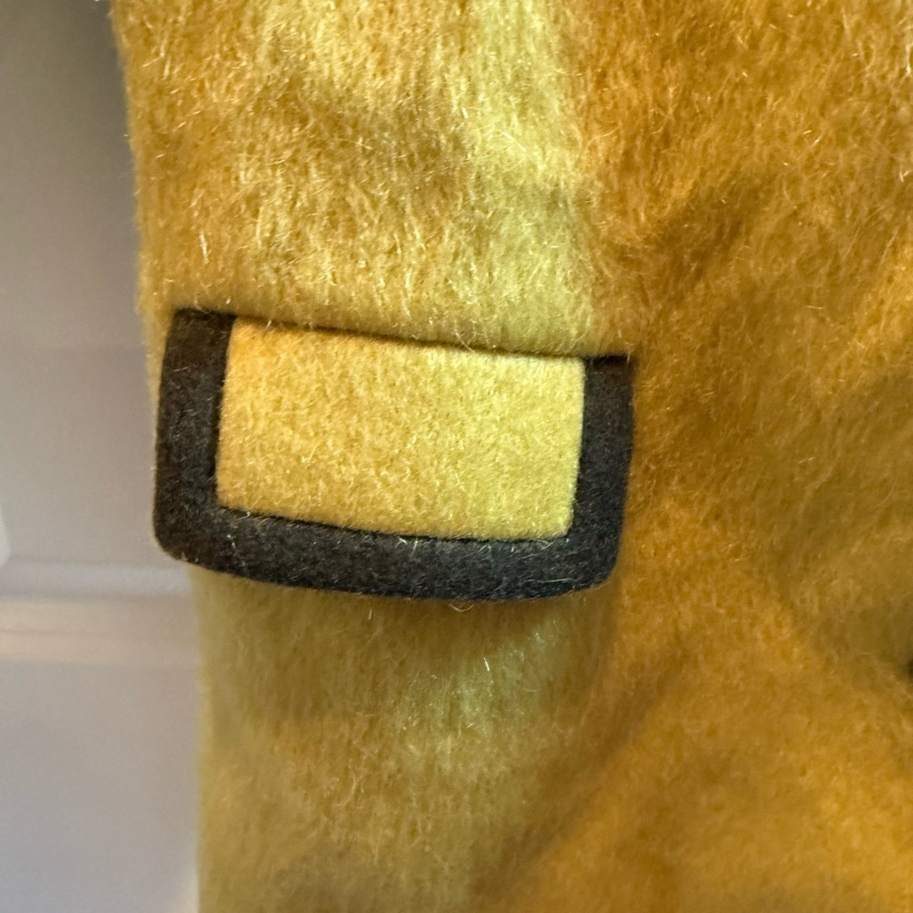 VTG Lodenfrey 60s Austrian Yellow Loden Wool Mohair Coat Petite XXS/Kids 12 - Picture 5 of 13